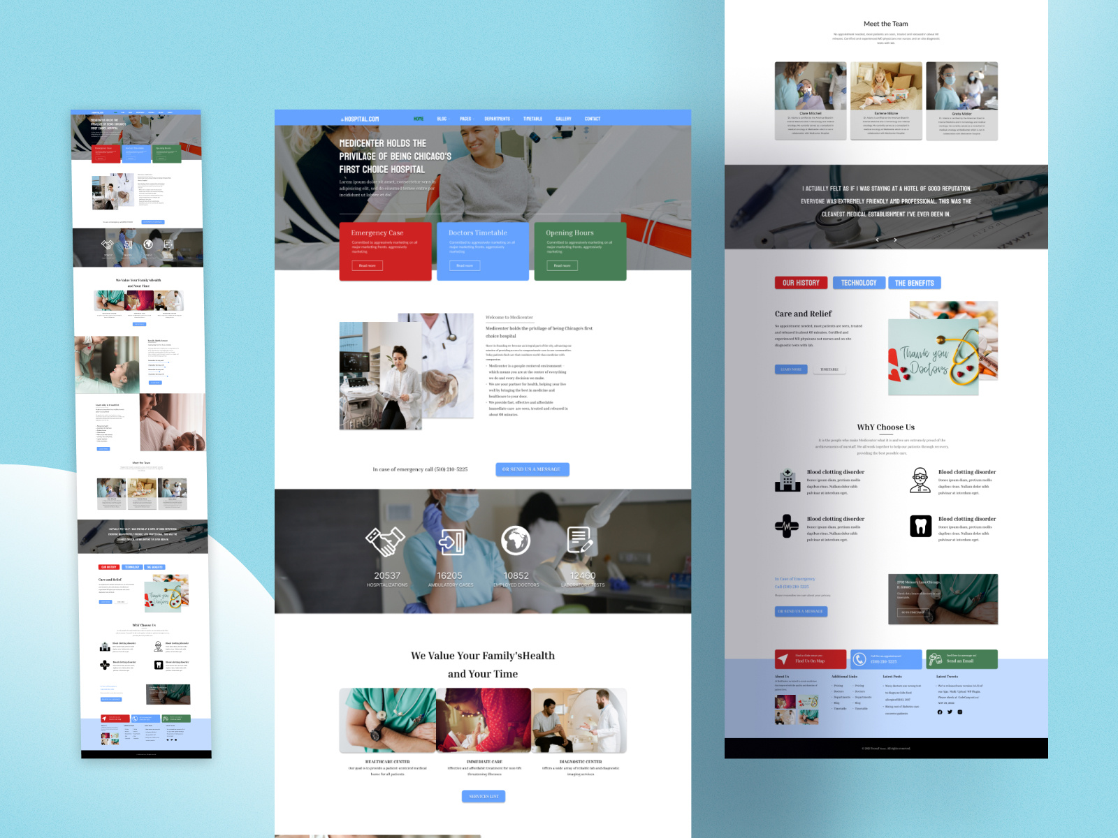 hospital-management-system-website-templates-design-by-techsuf-on-dribbble