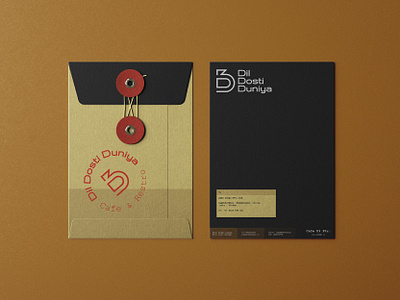 D3 Cafe & Restro - brand legal envelope stationery design.... brand design brand identity branding brown cafe branding colourful design envelope graphic design identity identity design legal logo logo design print design restro branding retro stamp stationery visual identity