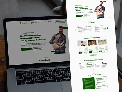 Agricultural Investment Landing Page - Preview design graphic design landing page ui uiux ux web design