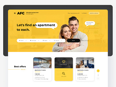 Affordable Housing Center — Web site UI/UX e commerce ui uiux ux web