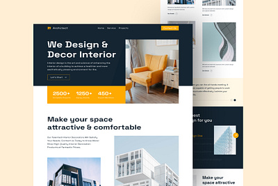 Interior Design Agency Website Landing page