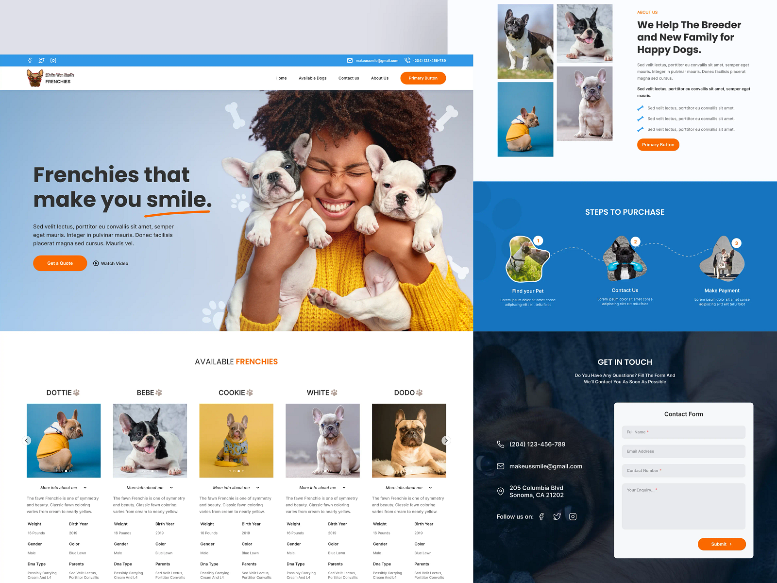 Pet Website by bayo ibiyemi on Dribbble