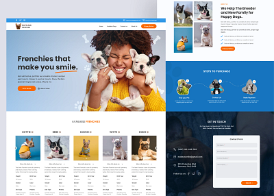 Pet Website landing page