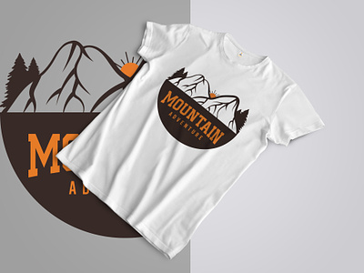 Mountain Adventure T-shirt Design adventure apparel clothing fashion illustration mountain print tee travel t-shirt trip typography vector