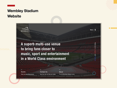 Wembley Stadium - Website Design - Shots