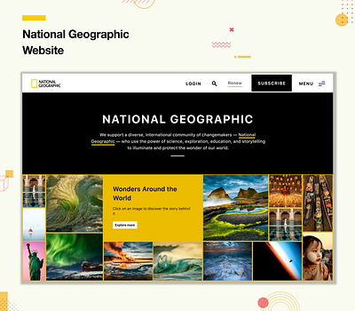 National Geographic - Website Design - Shots