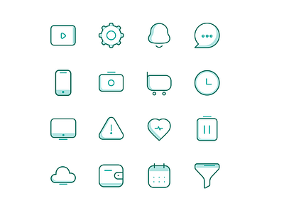 Essential icons app branding design flat icons graphic design icon design icons illustration line icons logo ui