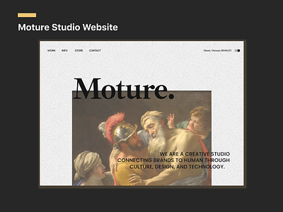 Moture Studio - Website Design - Shots