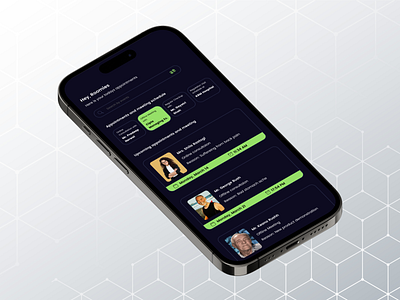 Doctor's Daily Meeting And Appointments App appdesign design digitaldesign productdesign ui ux webdesign