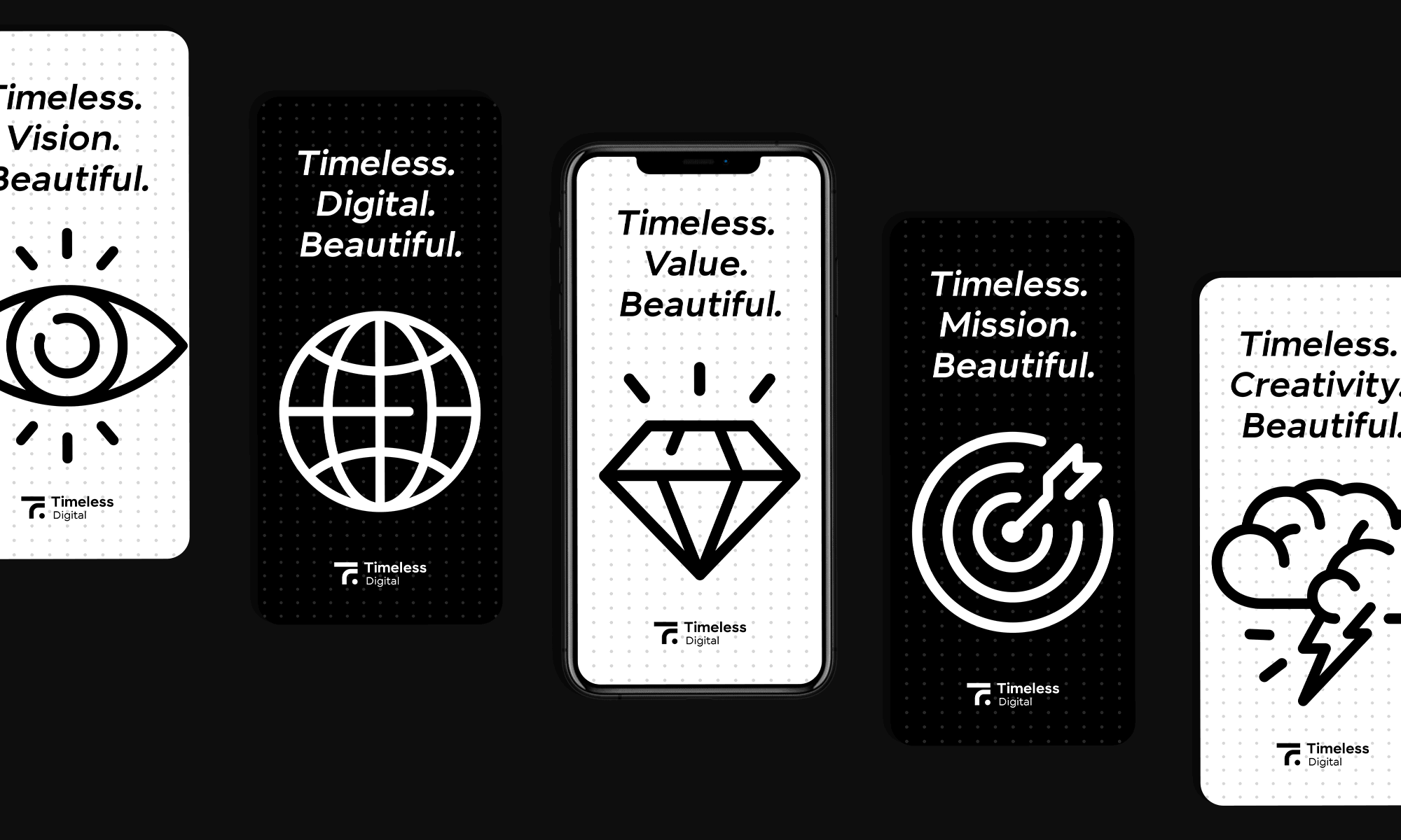 Poster Design for Timeless Digital 🌍 brand creation branding designstudio digital icon mobile motion graphics poster