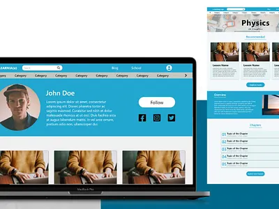 Learnia e-Learning Platform UI design ui ux