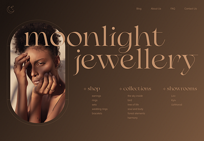 Moonlight Jewellery Concept app branding concept design figma illustration logo ui ux web design