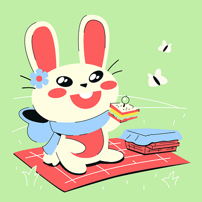 Banny's March artwork character illustration rabbit vector