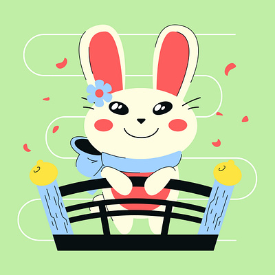 Banny's May artwork character illustration rabbit vector