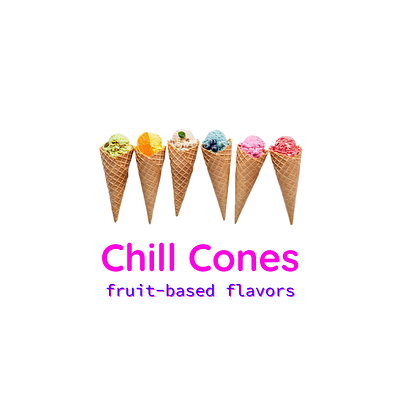 Chill Cones ad branding cafe design graphic design ice cream illustration instagram logo social media
