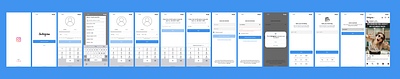 Instagram Signup Flow UI ui ux