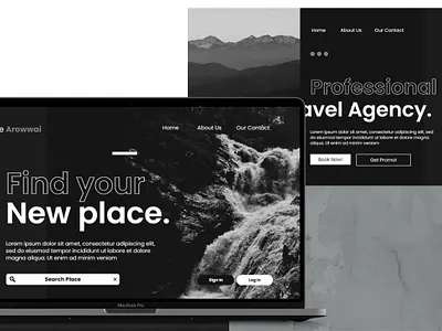 Travel Agency Website UI design travel ui ux website