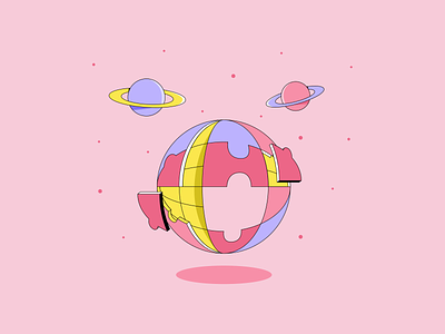 Space 2d art adobe adobe illustrator behance design dribbble flat design flat designer freelance illustrator galaxy galaxy illustration illustration illustrator pink space procreate space illustration space vector vector vector illustration world illustration