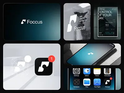Foccus - App Branding app app branding app icon brand design branding creative design graphic design logo logo concept logo design minimalist mobile app mockup modern productivity productivity app screen time app ui uiux