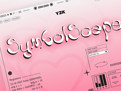 Y2K site design 🔜 2000 app branding design graphic design icons interface logo u2k ui vector web web design y2k