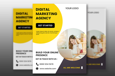 Digital Business Agency Flyer branding design flyer design graphic design