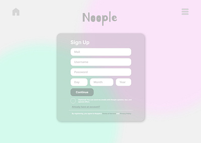 Daily UI 001 | Sign Up 001 dailyui signup signuppage ui