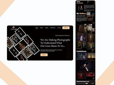Fashion Photography Website ui