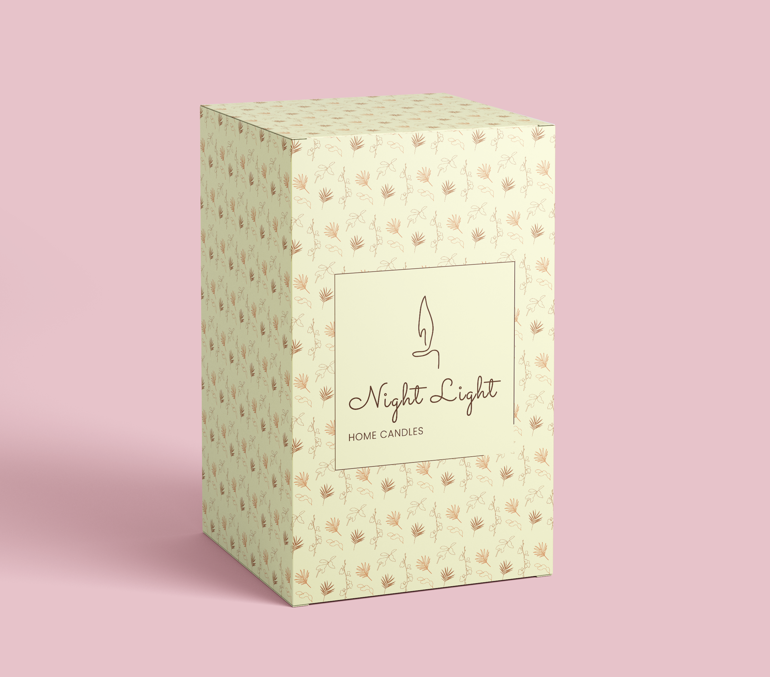 Logo and Packaging Design for Home Candles art box branding business candle delicate elegant flower graphic design illustration label light logo one line pattern plant sign simple symbol vector