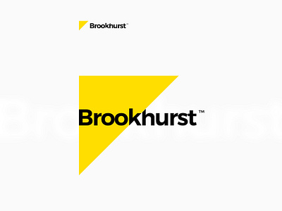 Brookhurst business consultation logo design app branding business logo custom logo design graphic design illustration leetter logo logo design minimal logo modern logo triangle logo typography vector yellow yellow logo