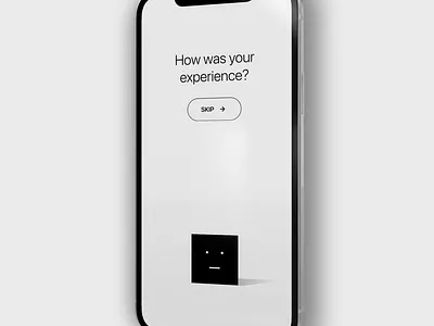 Sending feedback concept mobile ui