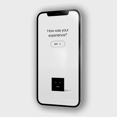 Sending feedback concept mobile ui