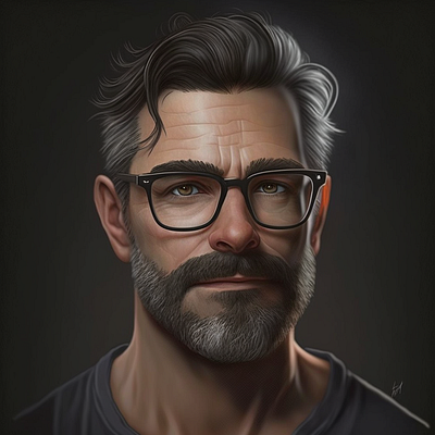 35 year old with beard ai ai art art art design concept art design graphic design