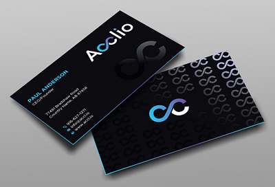 Accilo business card business card design editable graphic design vector