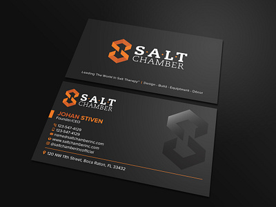 Salt business card business card design editable graphic design illustrator vector