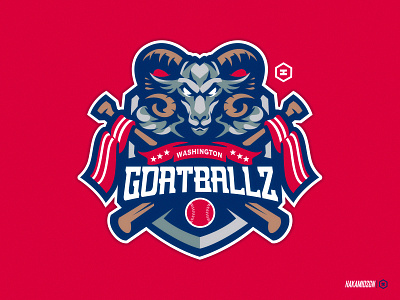 WSHINGTON GOATBALLZ TEAM baseball baseballogo basketball branding design gaming goatlogo graphic design logo mascot mlblogo nb2klogo nbalogo pintballogo sport sporttournamentlogo