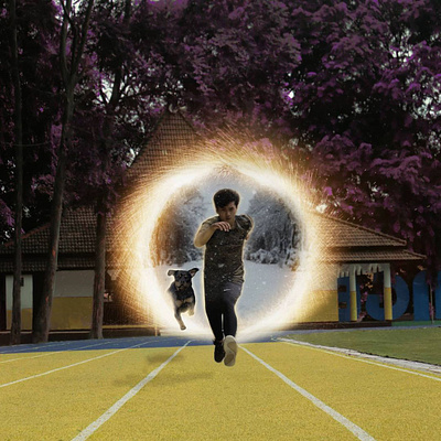 Dr.Strange portal in indonesian design manipulation portal