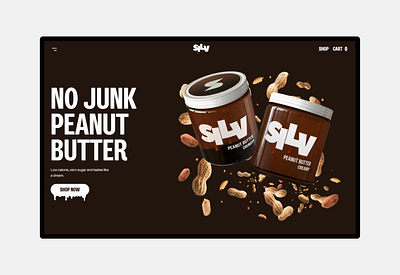 Silv Peanut Butter Website animation branding food food and drink graphic design gsap scroll animation ui ux web design web development webflow