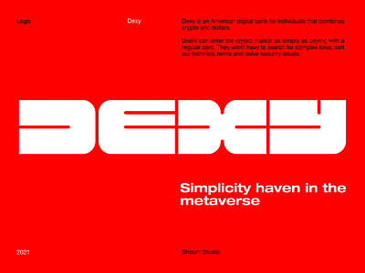 Dexy — Logo Design branding crypto design digital fintech graphic design identity logo logotype typography