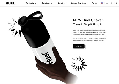 Huel Bottles by Garage Design Studio on Dribbble