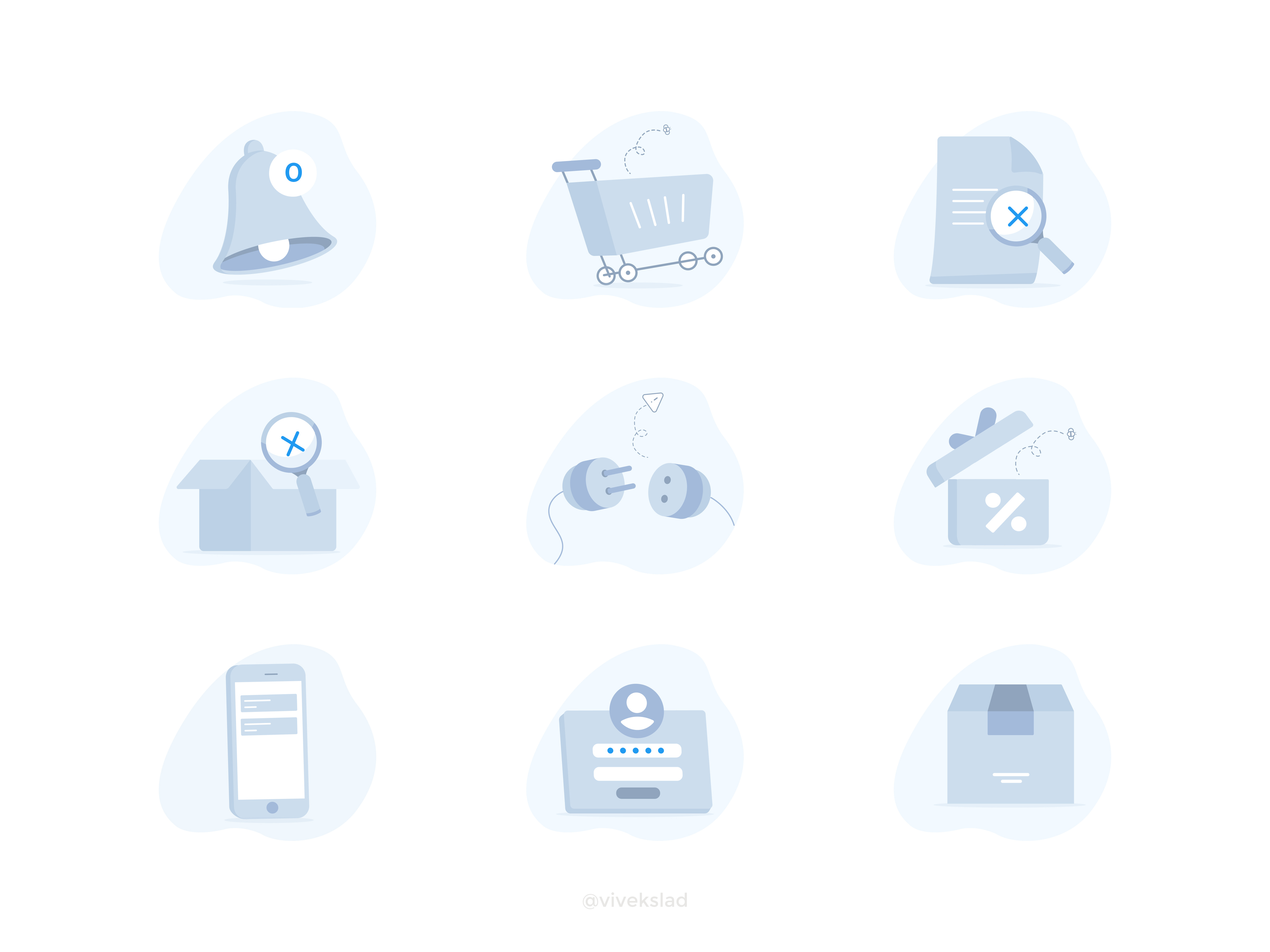 Empty States Illustrations design ecommerce empty states figma illustration ui ui design ui ux design uiux vector