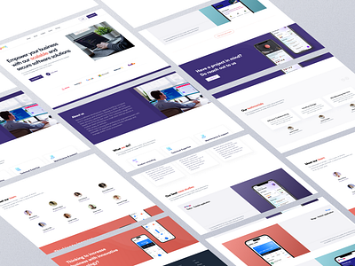 Software company website design ui uidesign user interface design userinterface