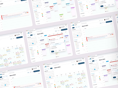 Calendarki - Dashboard Exploration animation calendar clean dashboard date monthly notification paralax productivity reminder schedule ui weeks