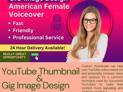 YouTube Thumbnail & Gig Image Design agent beautiful design branding design flyer graphic design illustration image editing logo thumbnail thumbnaildesign youtube youtuber youtubethumbnail