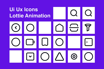 Ui Ux Icons Animated Icon Pack. animation free graphic design icon icons illustration json logo lottie motion graphics site ui uiux ux web website