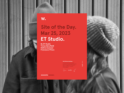 ET Studio is SOTD award layout minimal sotd ui web design
