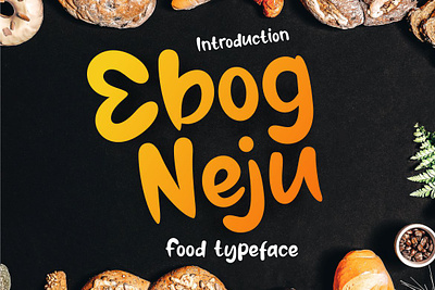 Ebog Neju Font best brand clean font design display ebog neju font food graphic design hand handwritten invitation font