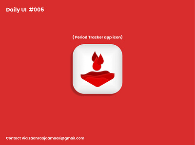Daily Ui #005 (period tracker icon)