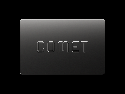 COMET / Logo beer brand brand identity branding business card can cinema 4d comet custom lettering design logo metal moon redshift render typography