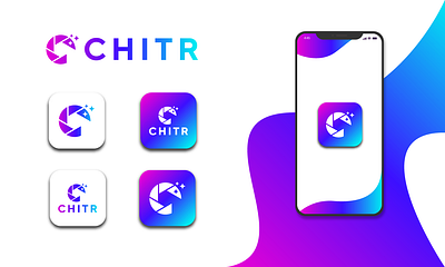 Logo and App Icon design for CHITR app app icon branding design graphic design icon illustration logo typography ui ux vector