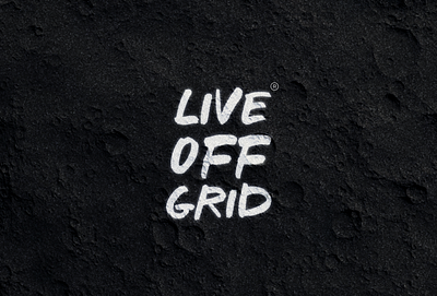 Live Off Grid — Logo branding concept design logo texture